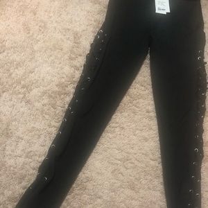 Lace up leggings